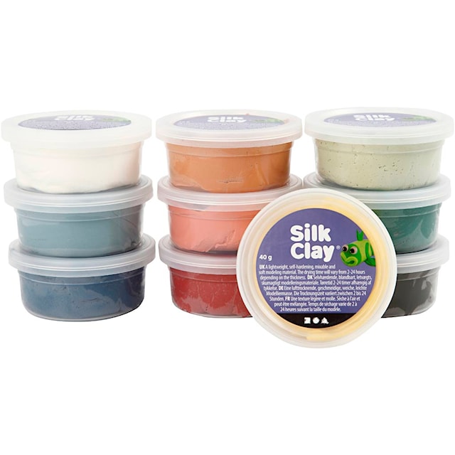 Tuotekuva 3 - Silk Clay®, murretut värit, 10x40 g/ 1 pkt