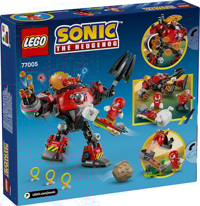 Produktbild 4 för Knuckles mot Dr. Eggmans Egg Crusher robot LEGO® Sonic the Hedgehog™ (77005)