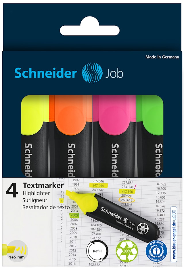 Produktbilde 9 for Schneider Markeringspenn 4 stk.
