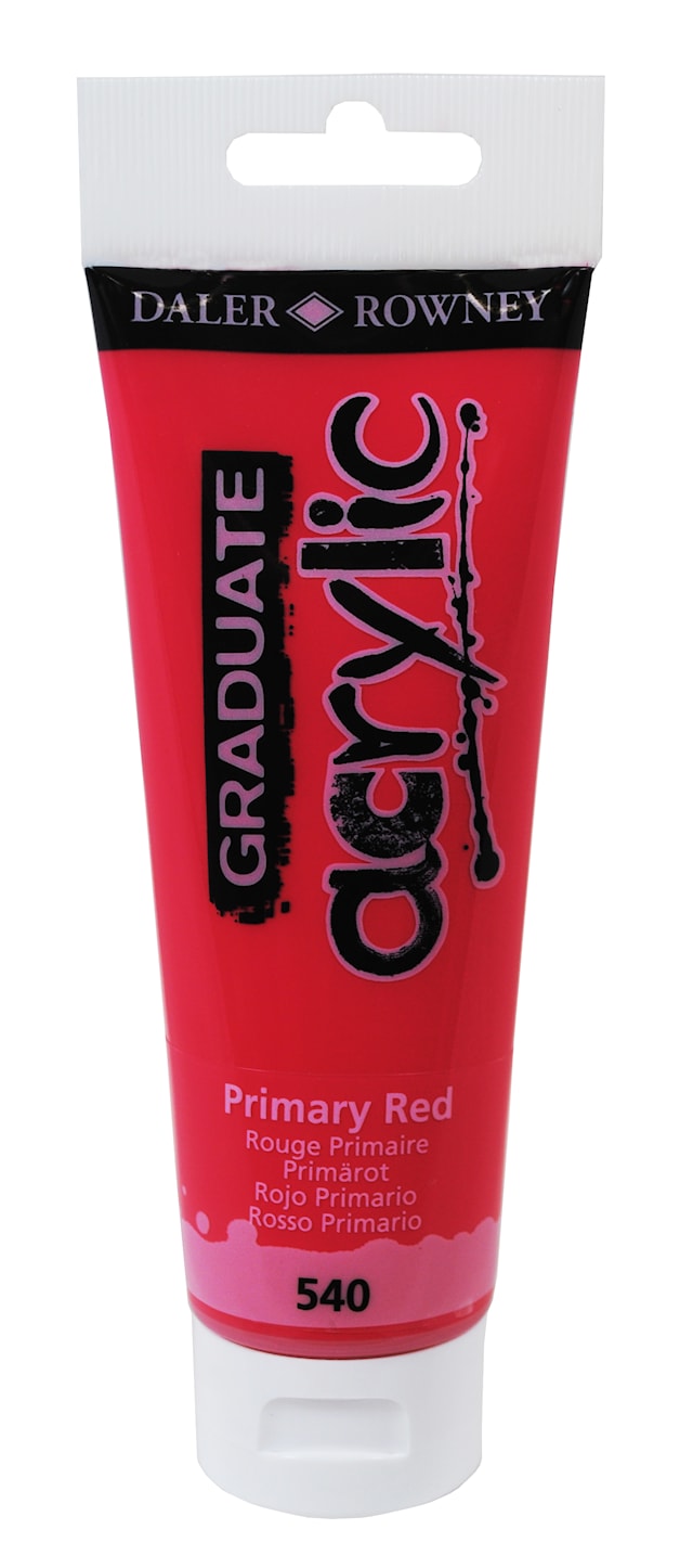 Acrylic 120 ml Rød Graduate Daler-Rowney