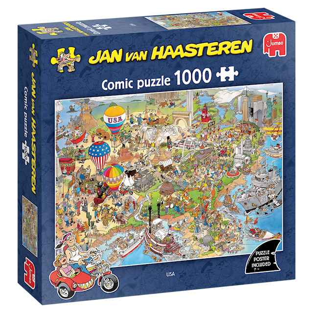 Produktbild 3 för Jan van Haasteren USA Pussel 1000 bitar
