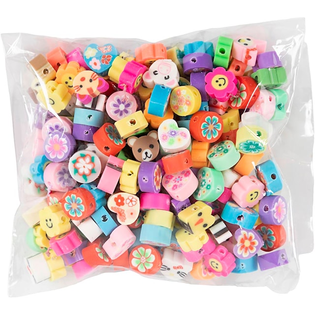 Produktbilde 2 for Dyre- og blomsterperler, dia. 10 mm, hullstr. 1,5 mm, 200 ass./ 1 pk.