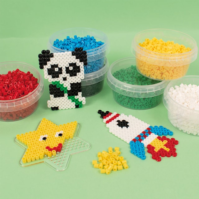 Produktbilde 2 for Strykeperler Grunnfarger til perleplater 6000-pakning Playbox