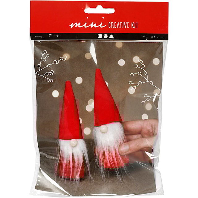 Produktbild 1 för Pyssla Tomtenissar röda 12 cm 2-pack Creativ Company