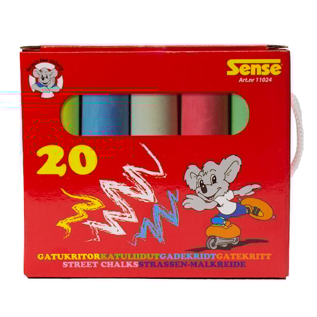 Produktbild 2 för Gatukritor i papperskartong 20-p, Sense