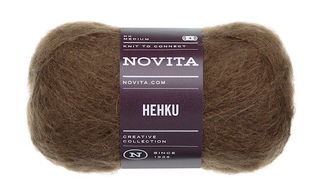 Hehku Garn Mohair Ullmix 50g Cola 635 Novita