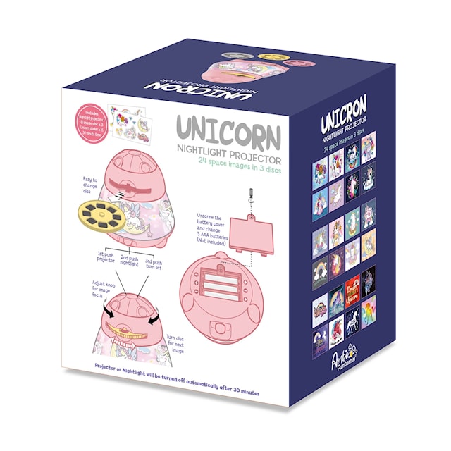 Produktbild 3 för Projektor Nattlampa Unicorn
