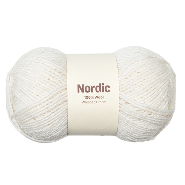 Nordic 100% ull 100 gr Kremfløte offwhite A826  Adlibris