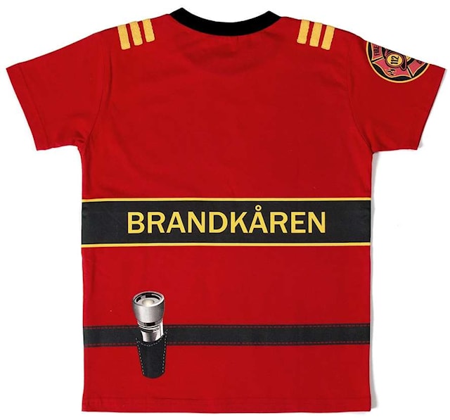 Produktbilde 2 for Brannmann T-skjorte Økologisk Bomull 110-116 cm Den Goda Fen