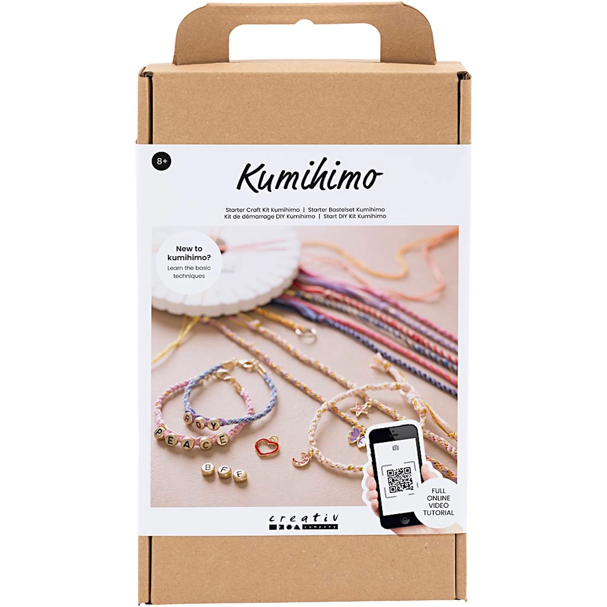 Produktbilde for Start DIY Kit Kumihimo, Vennskapsarmbånd, 1 pk.
