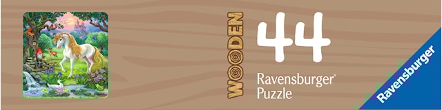 Produktbild 4 för Unicorn Träpussel 44 Bitar, Ravensburger