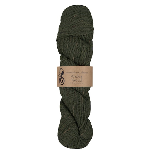 Andes Tweed  Alpaca, ull 50 gr Grønn 234, Viking Snorre