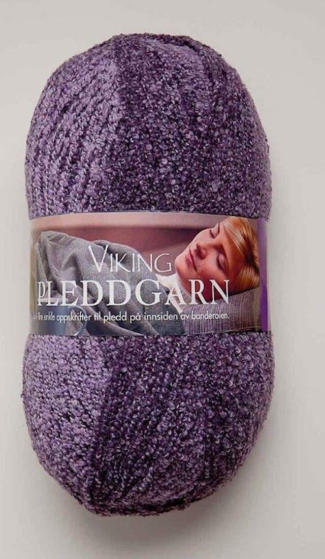 Pleddgarn Garn Akrylmix 350 g Lila 768 Viking Garn
