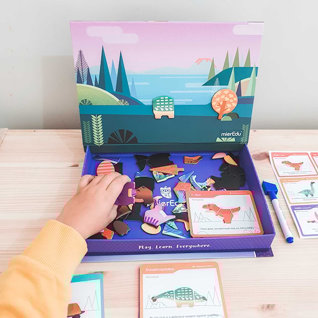 Produktbilde 4 for Magnetpyssel Dinosaurer Bokssett mierEdu