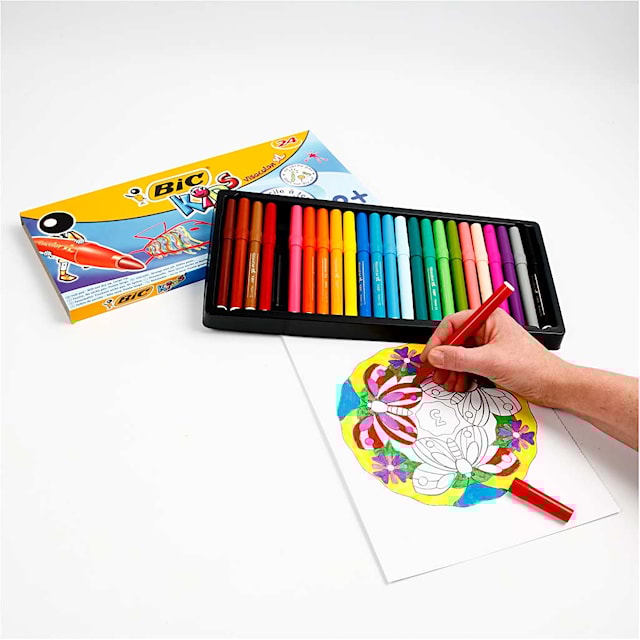 Produktbild 2 för Tuschpennor Kids 3 mm 24 Färger