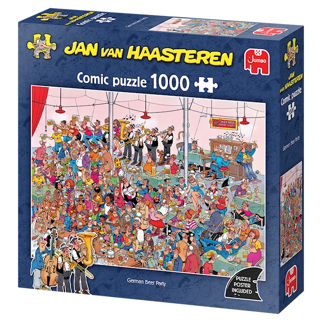 Produktbilde 4 for Jan van Haasteren German Beer Party Puslespill 1000 brikker