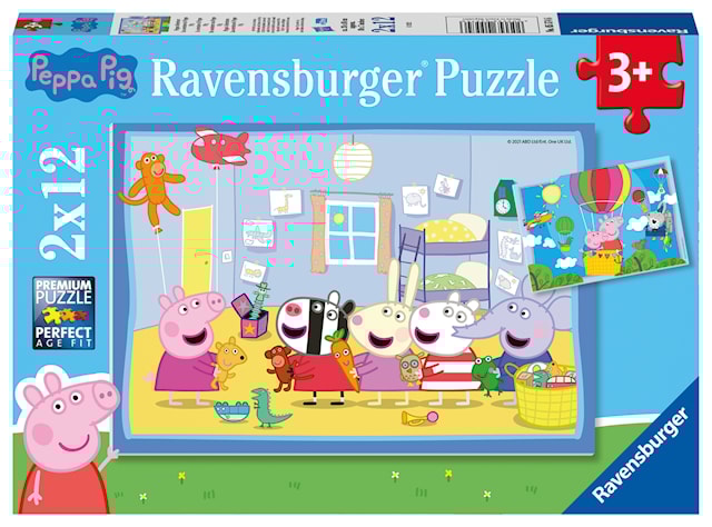 Tuotekuva 1 - Peppas' Adventure Palapelit 2x12 palaa Ravensburger