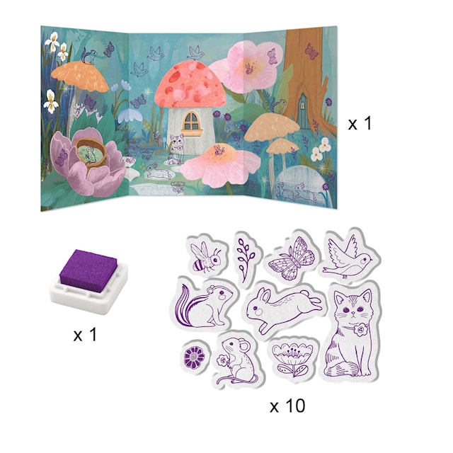 Produktbild 5 för Stort Kreativt Pysselset Fluffiga Djur Djeco