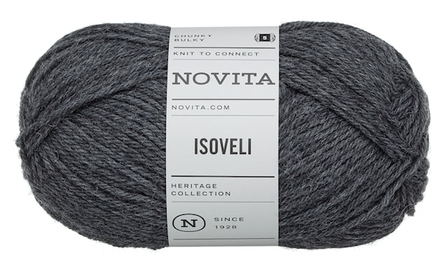 Isoveli Garn Ullmix 100 g Grafit grå 044 Novita