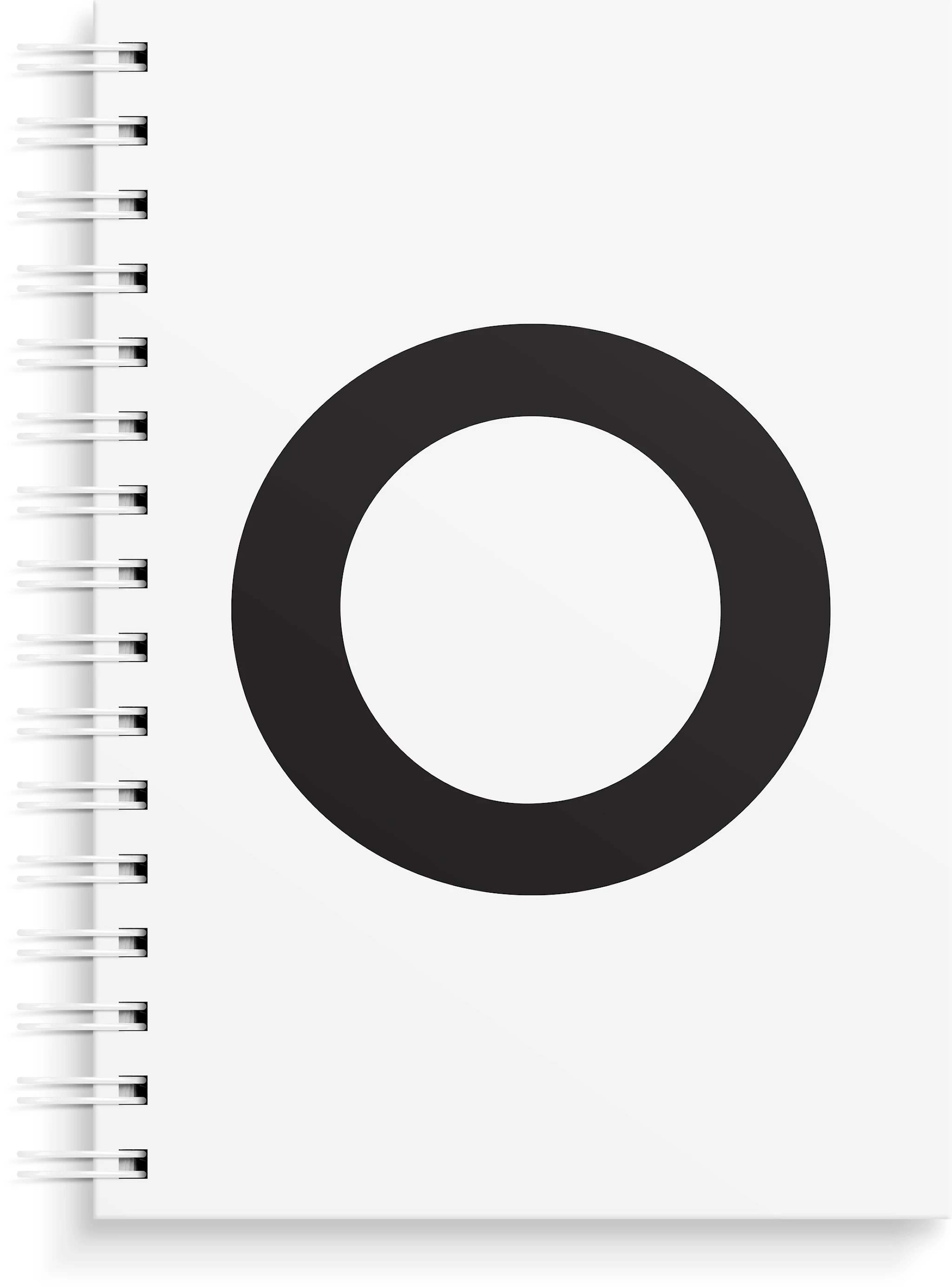 Produktbild för Anteckningsbok O A5, Spiral, Olinjerad, Burde