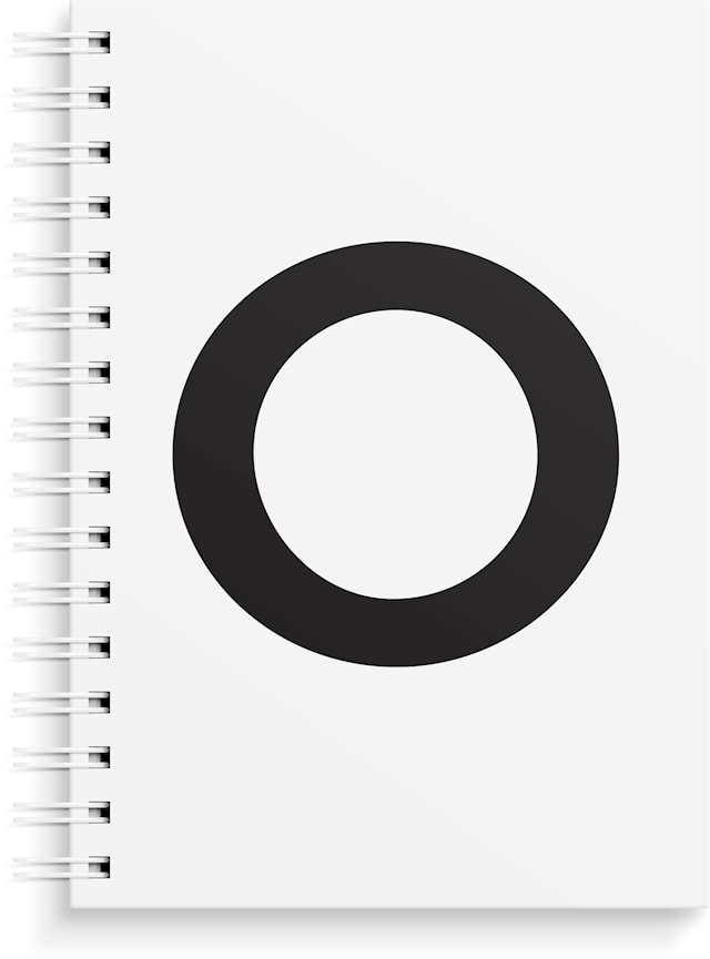 Produktbilde 1 for Notatbok O A5, spiral, uten linjer, Burde