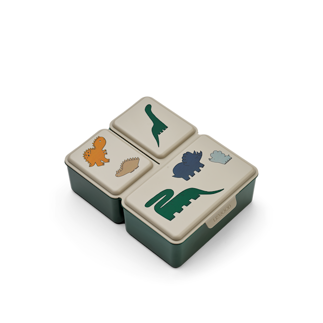 Produktbild 1 för Driss Lunchbox Dinosaurs/Mist Liewood