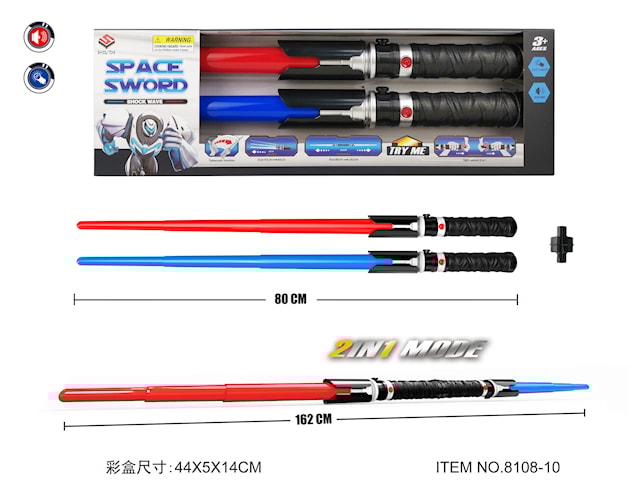 Lasersvärd med Ljud & Ljus 2-pack' Suntoy