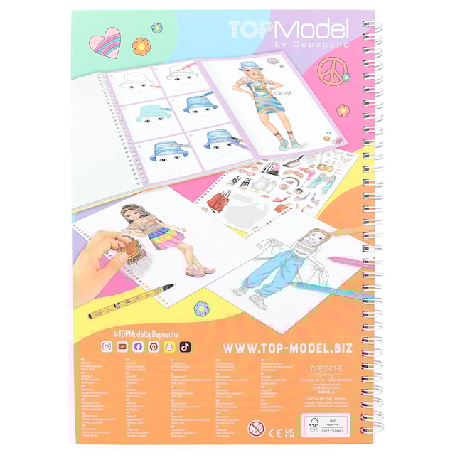 Produktbild 6 för Designbok med Färgpennor TOPModel