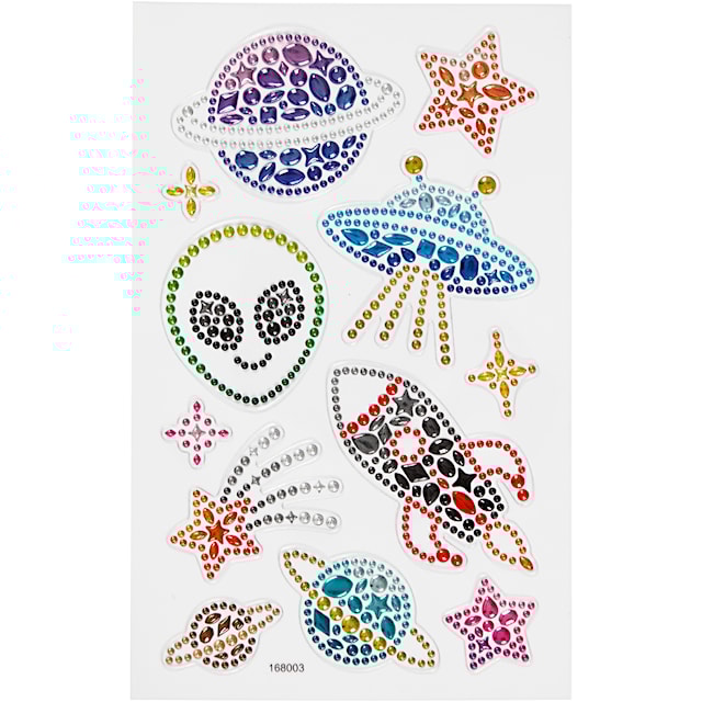 Produktbilde 1 for Diamond stickers, verdensrommet, ark 10x16 cm, 1 ark