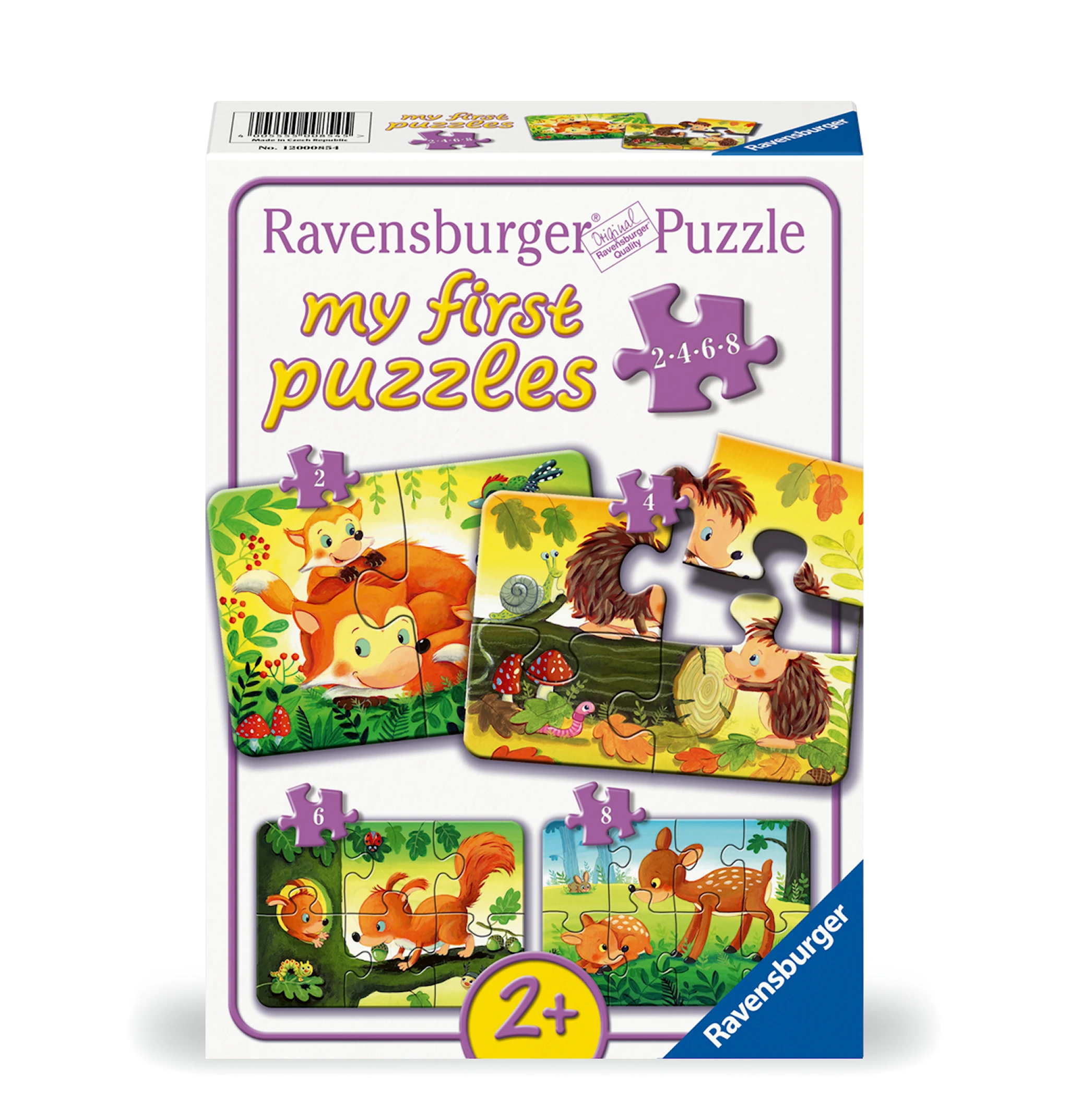 Produktbilde for Puslespill Forest Animal Fun 2/4/6/8 brikker, Ravensburger