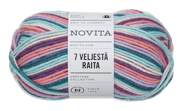 Produktbilde 1 for 7 Brødre Raita Garn Ullmiks 100 g pastellbue 977 Novita