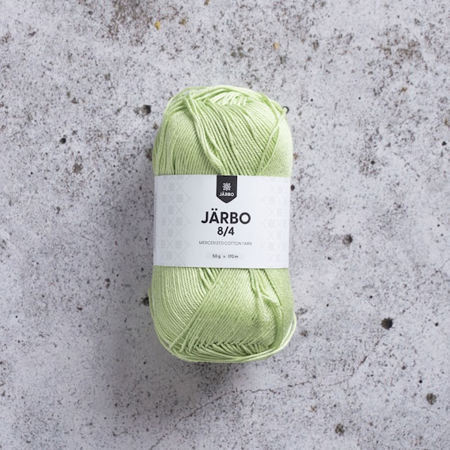 8/4 Puuvillalanka 50 g Lehmuksenkukanvihreä (32085) Järbo