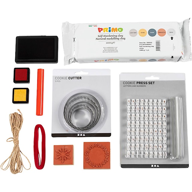 Produktbild 3 för DIY Kit Juldekorationer, Självhärdande lera, 1 förp.