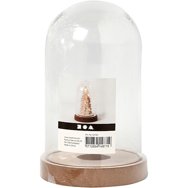 Produktbilde 2 for Klokke på trefot, H: 18 cm, dia. 11 cm, 1 pk.