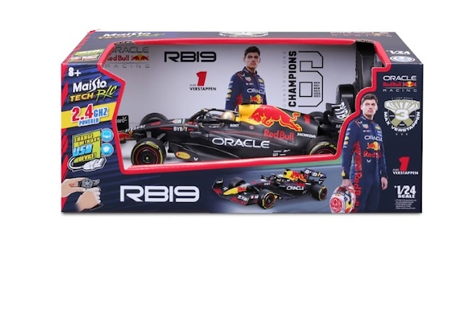 Premium Radiostyrt Rc F1 2023 Red Bull Rb19 Verstappen 2.4Ghz 1:24 Maisto