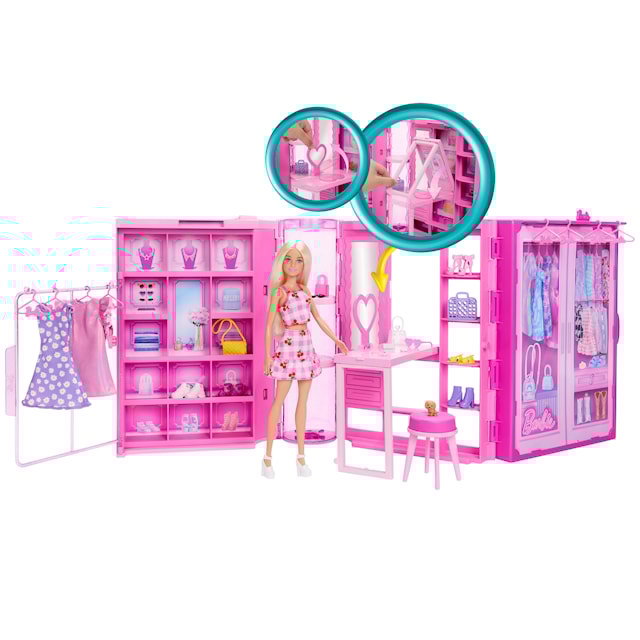 Barbie Fashion Fun Garderob och Docka