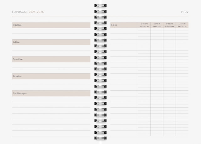 Produktbild 2 för Kalender 2026 A5 Pastel Marble Almanacksförlaget