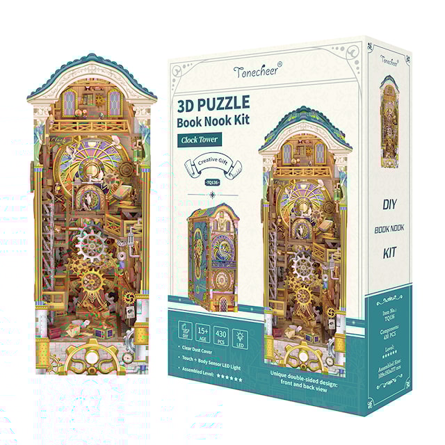 Tuotekuva 3 - Book Nook: Clock Tower, Tonecheer