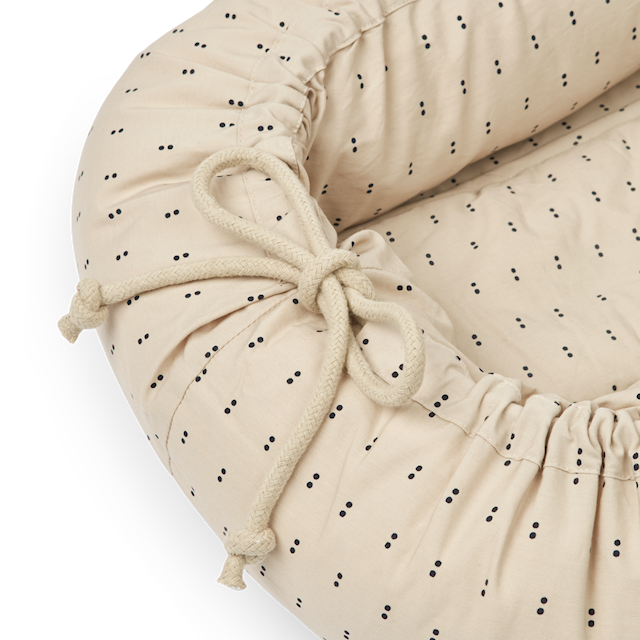 Produktbild 3 för Gro Babynest Double Dot/SIlver Lining Liewood