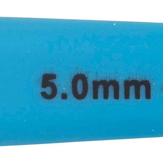 Produktbilde 4 for Heklenål, nr. 5, L: 13,3 cm, str. 5 mm, blå, 1 stk.