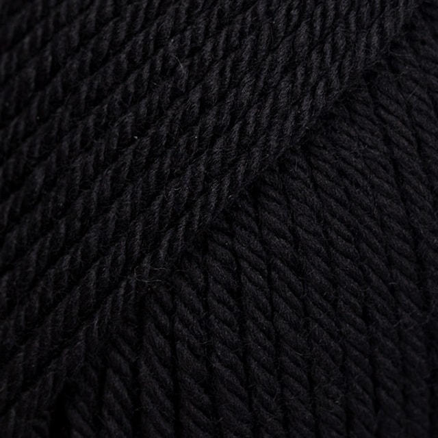 Daisy Uni Colour Ullgarn 50 g black (03) Drops