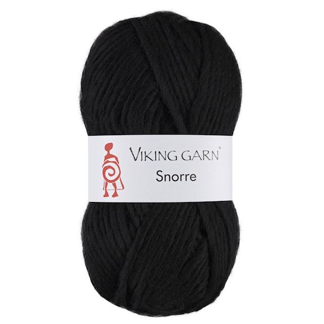Snorre 100 g Svart 203 Viking Garn