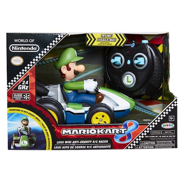 Produktbild 1 för Super Mario Kart Mini RC Racer Radiostyrd Bil Luigi