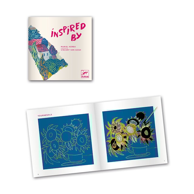 Produktbild 1 för Skapa & Skrapa fram Bilder med Inspiration av Vincent van Gogh Djeco