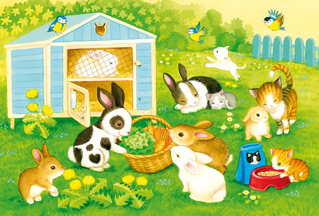 Produktbild 2 för Pussel Mina gårdsvänner 3x24 bitar, Schmidt