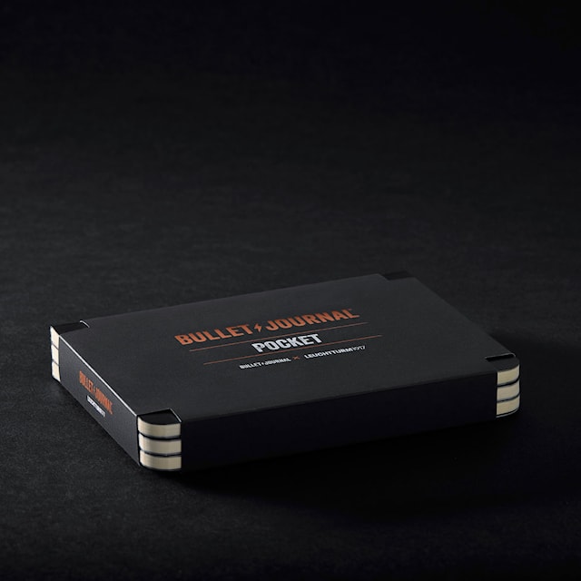 Produktbild 2 för Bullet journal A6 Prickad Black 3-pack Leuchtturm1917