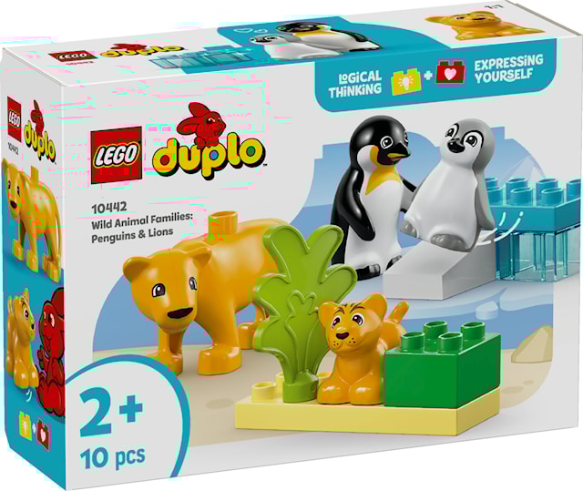 Produktbilde 1 for Villdyrfamilier: Pingviner og løver LEGO® DUPLO® Town (10442)