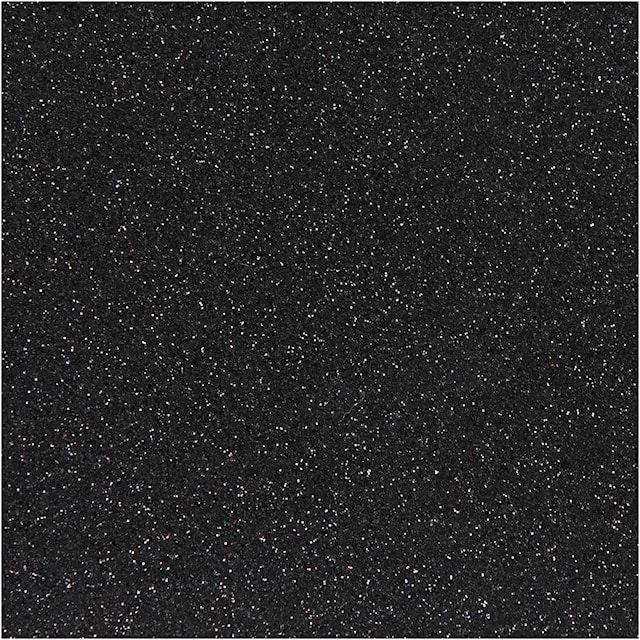 Tuotekuva 1 - Silityskalvo, A5, arkki 148x210 mm, kimalle, musta, 1 ark