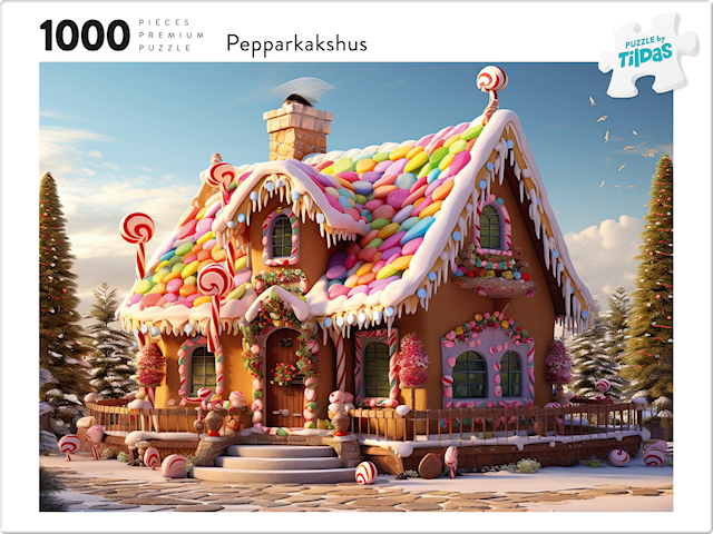 Tuotekuva 2 - Palapelit Piparkakkutalo 1000 palaa, Tildas