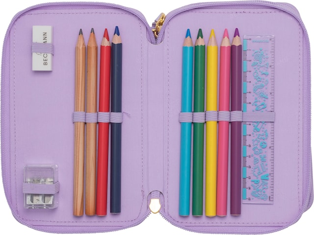 Produktbild 2 för Pennfodral Trippel Unicorn Princess Beckmann